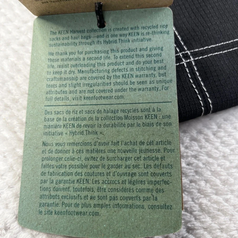 Keen Hybrid Transport Neck Wallet Black Canvas Travel Pouch ID Holder NWT